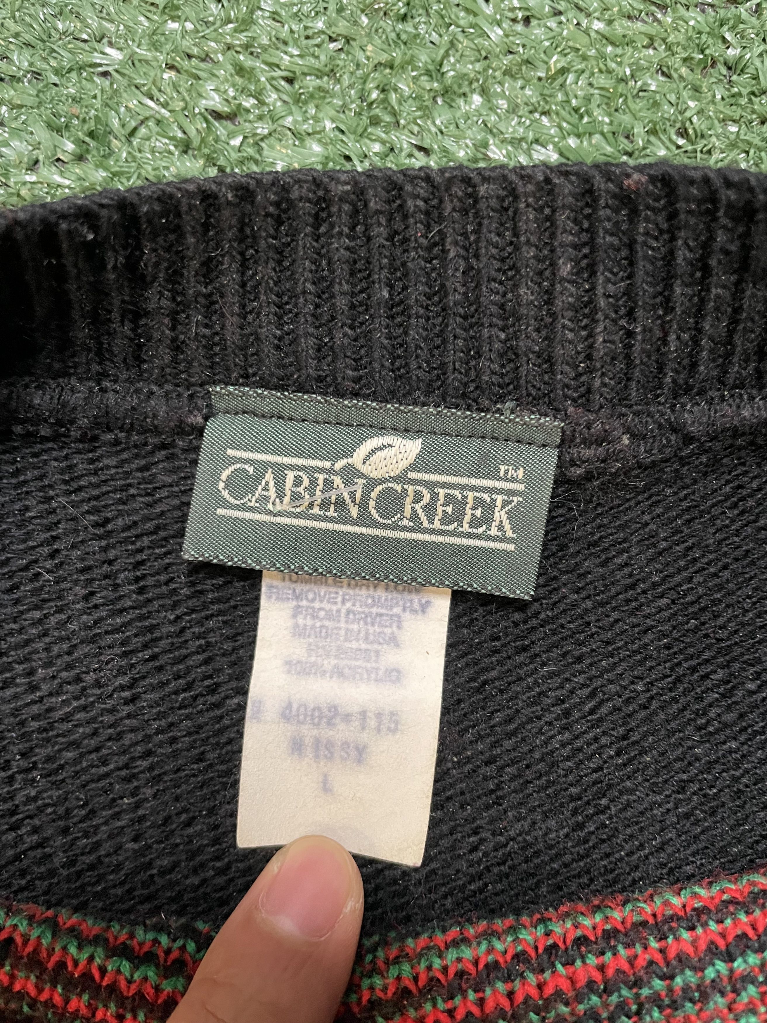 Cabin Creek Vintage Cabin Creek wreath knit crewneck Size US L / EU 52-54 / 3 - 4 Thumbnail