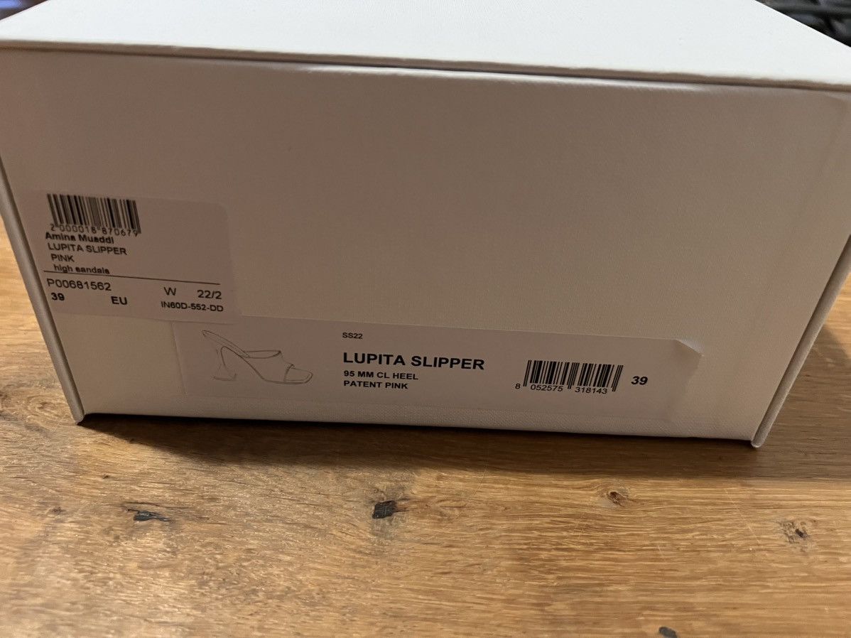 Amina Muaddi Amina Muaddi Patent Pink Lupita Slipper Size US 8 / IT 38 - 6 Thumbnail