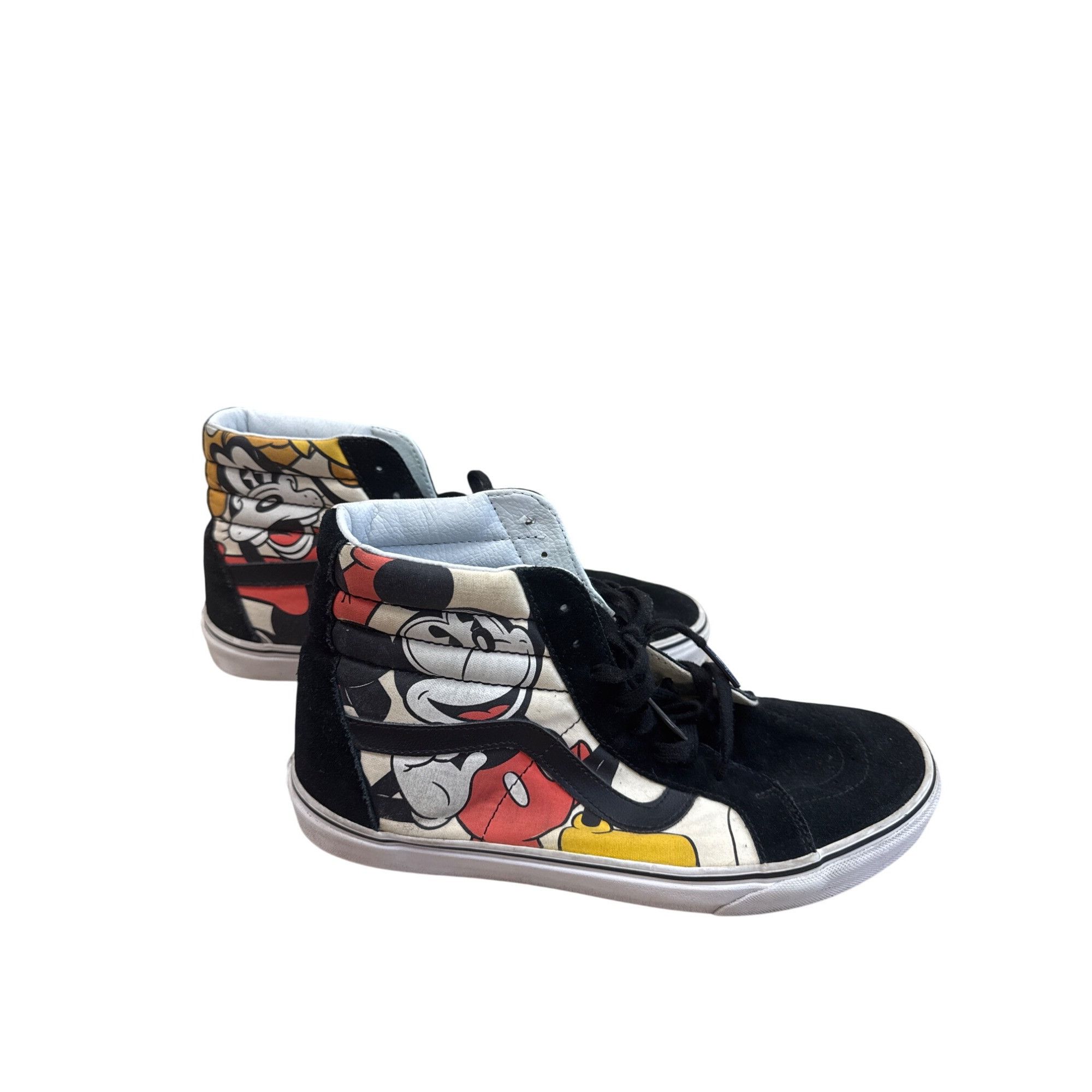 Vans Vans Disney Mens Black Leather High Top Sneakers Shoes Size Size US 10.5 / EU 43-44 - 3 Thumbnail