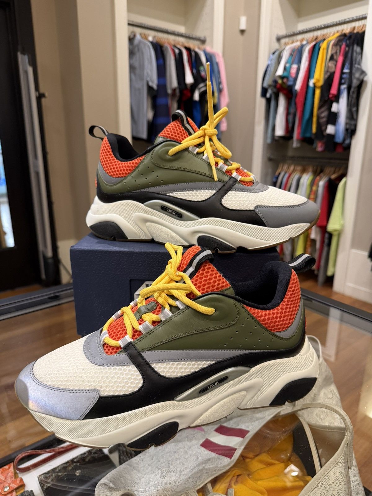 Dior Dior B22 - Khaki Orange Size US 11 / EU 44 - 4 Thumbnail