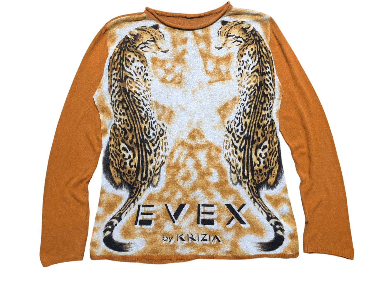 Krizia Evex By Krizia Mesh long Sleeve Leapord Design rare Size M / US 6-8 / IT 42-44 - 2 Thumbnail
