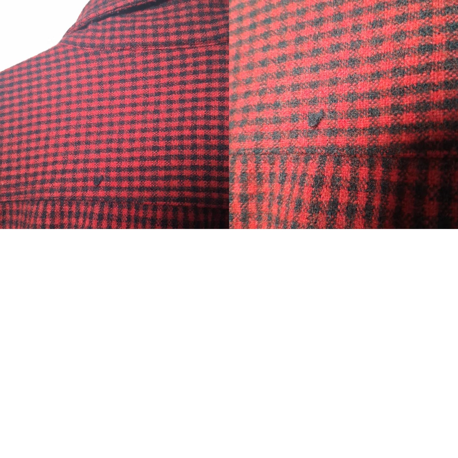 Vintage Woolrich Button-Down Shirt Men M Plaid Red Wool Blend Nylon Wool Outdoorsy Cabin Lumberjack Pockets Regular Fall Winter Spring Size US M / EU 48-50 / 2 - 9 Thumbnail