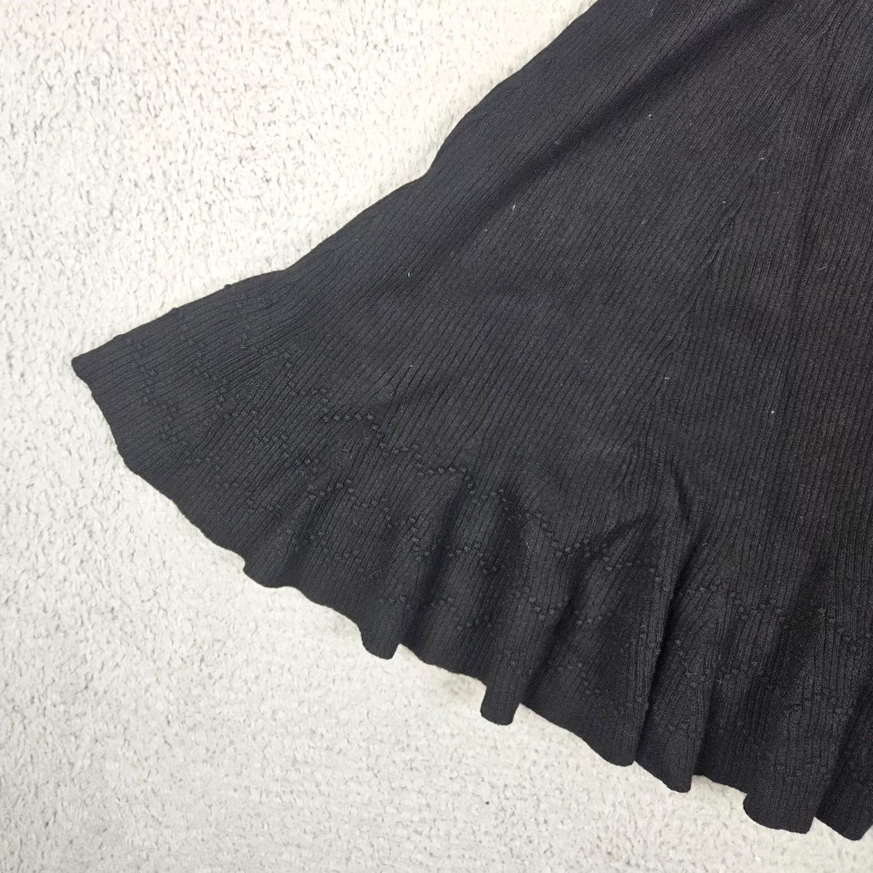 Anthropologie Maeve By Anthropologie Skirt Women’s XS Black Knit Skater Short Pull On Casual All Seasons (Note: Original content preserved; optimized for search) Size 26" / US 2 / IT 38 - 2 Thumbnail