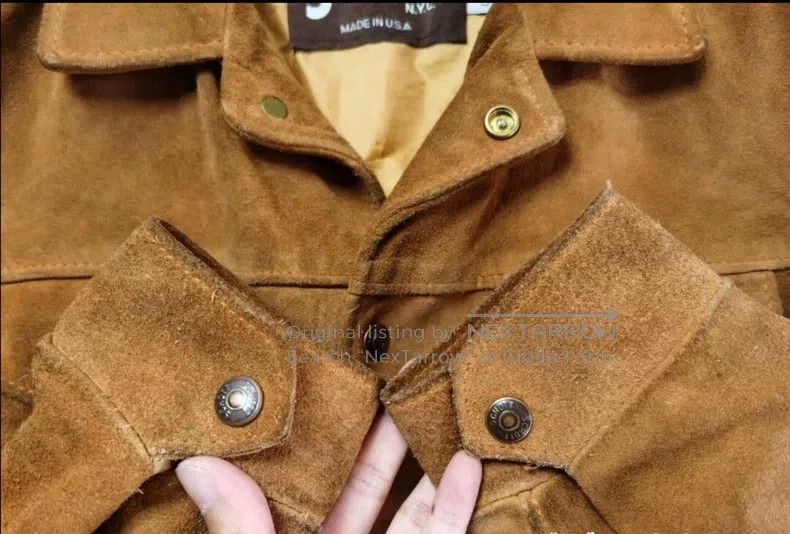 Other Fleece cowhide leather jacket leather jacket Size US M / EU 48-50 / 2 - 6 Thumbnail
