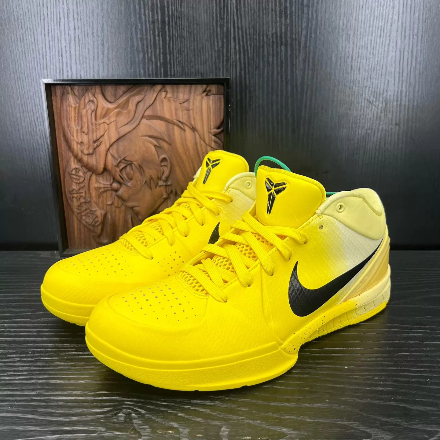 Nike Nike Kobe 4 Black/Yellow 44.5 Worn Once Like New Size US 11.5 / EU 44-45 - 1 Thumbnail