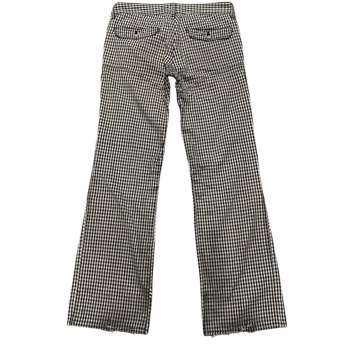 Hysteric Glamour OZONE ROCKS Checked Flare Pants Long zipper Size US 30 / EU 46 - 3 Thumbnail