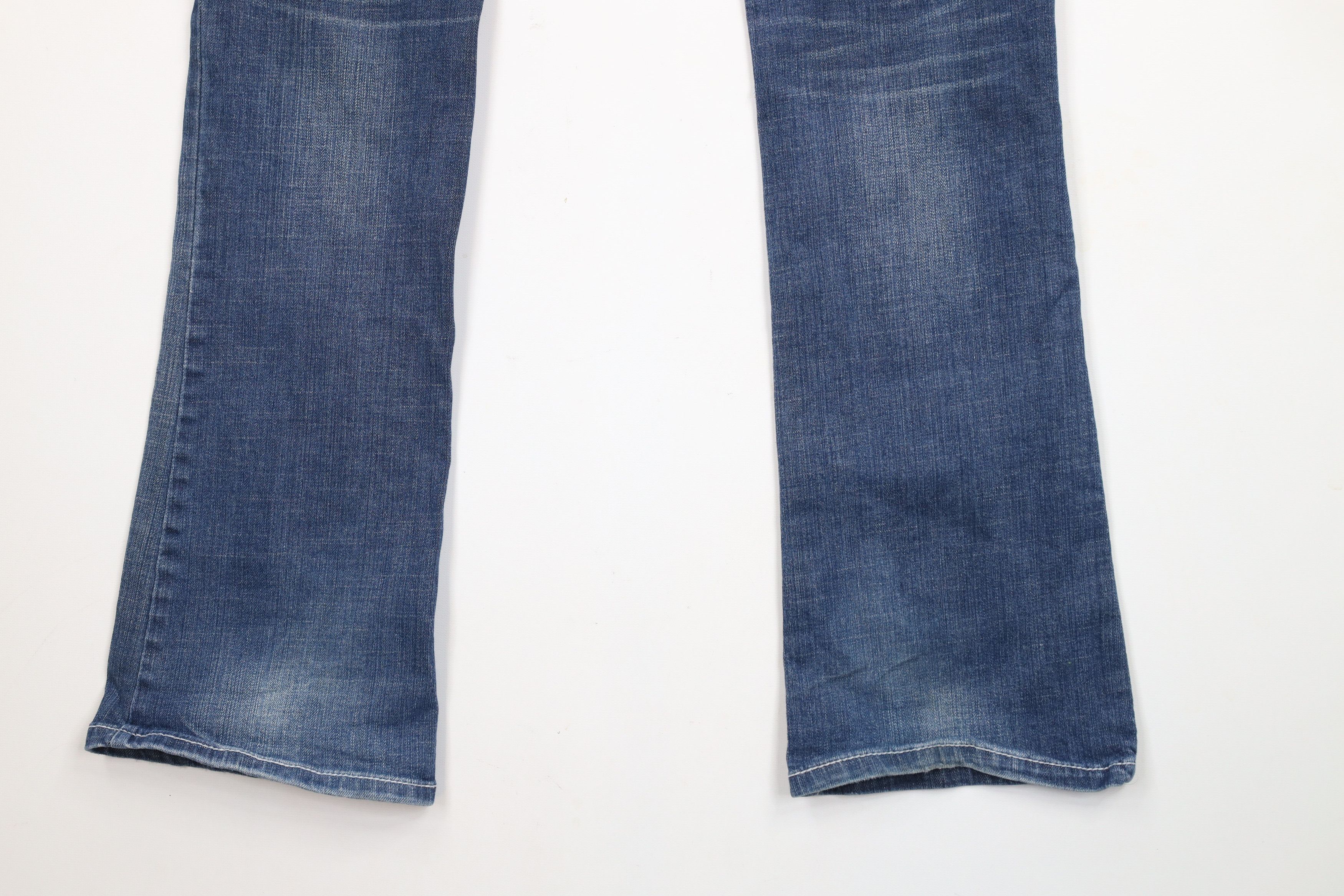 Vintage Vintage 90s Y2K Candies Thick Stitch Wide Leg Flared Jeans Size 27" / US 4 / IT 40 - 11 Thumbnail