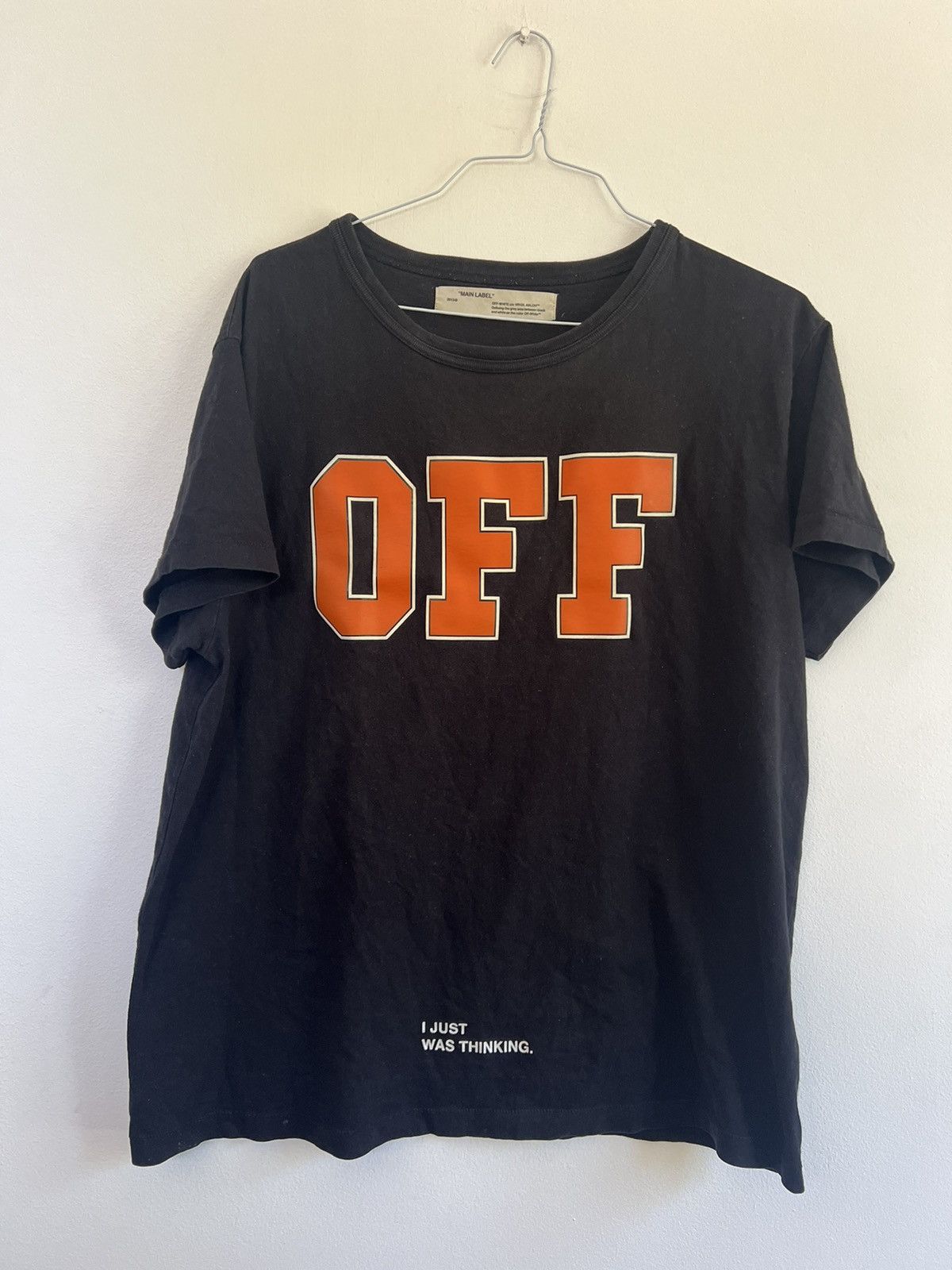 Off-White × Virgil Abloh Off white “I just was thinking “ Logo TEE Size US M / EU 48-50 / 2 - 3 Thumbnail