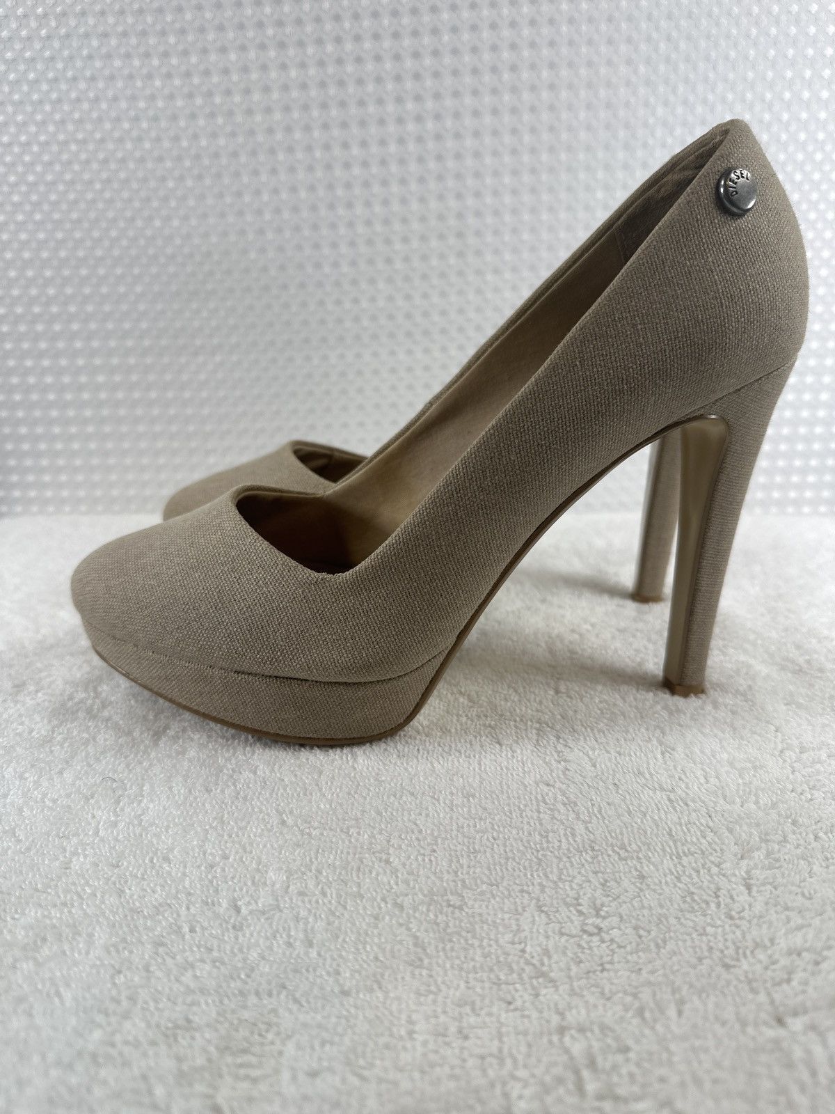 Diesel Diesel KRISTALY Heel Platform Ivory Size US 8 / IT 38 - 2 Thumbnail