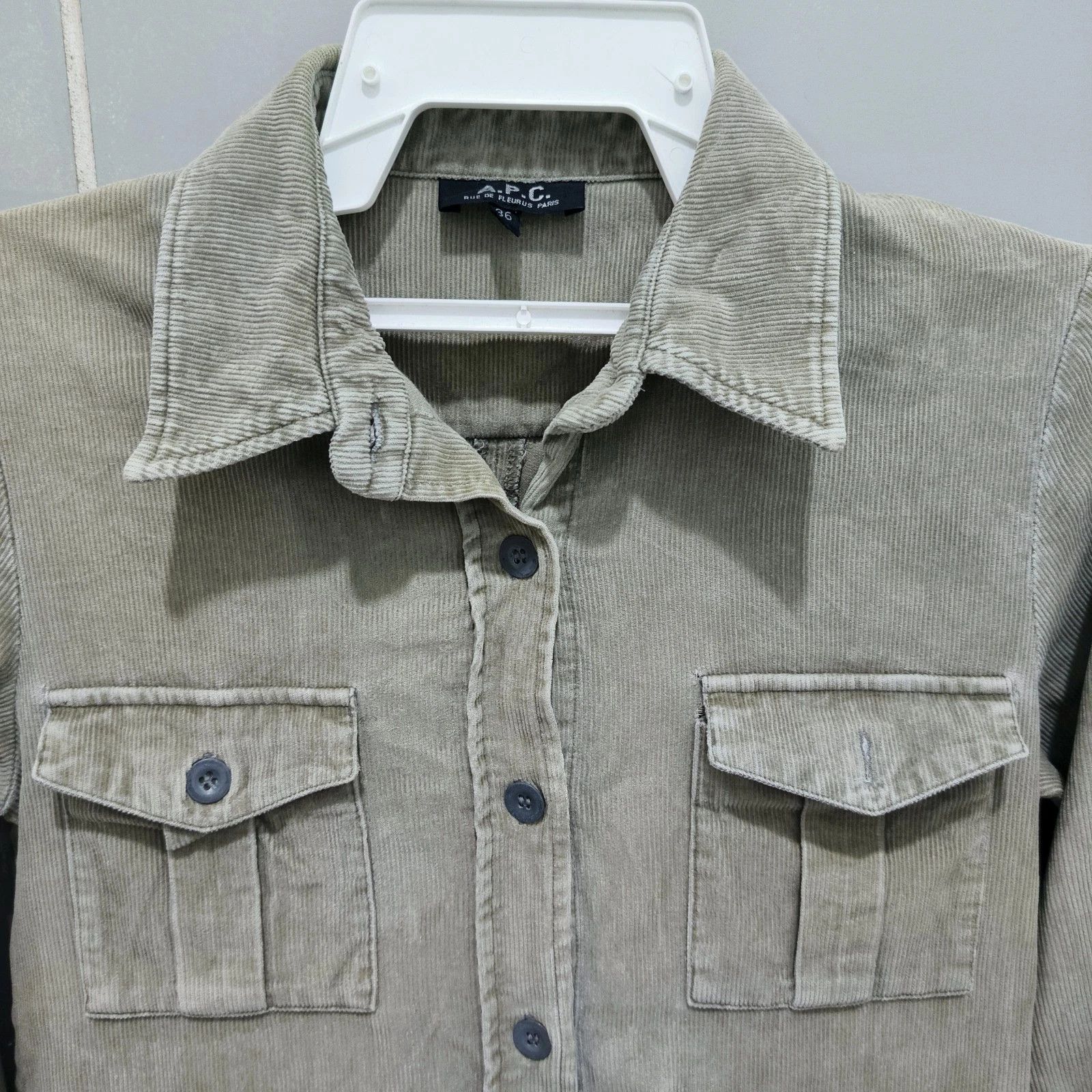 A.P.C. Vintage A.P.C. Corduroy Long Coat Jacket Made in France Size XS / US 0-2 / IT 36-38 - 3 Thumbnail