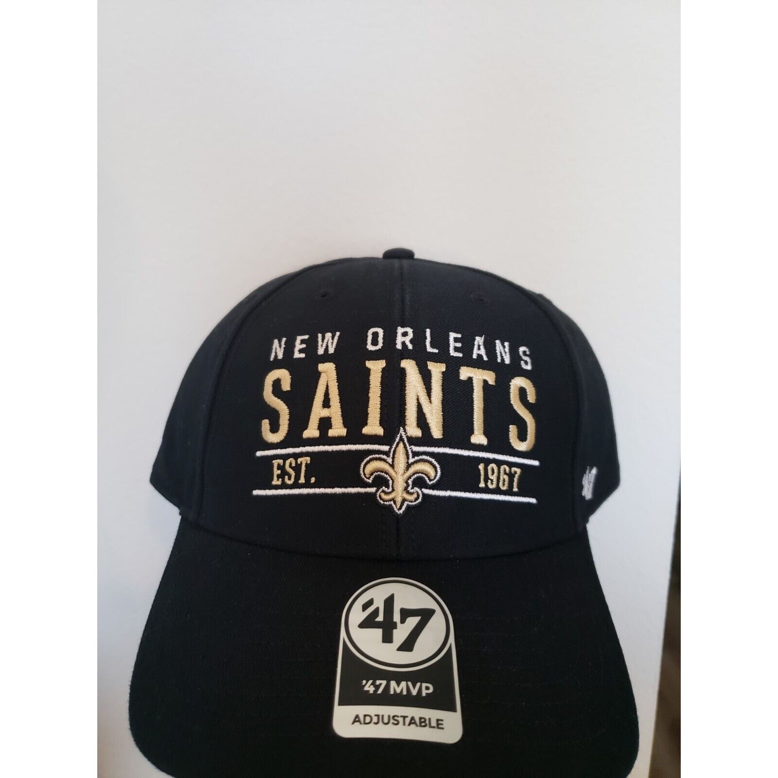 47 New Orleans Saints Hat Strapback Strap Black 47 MVP 47 Brand Size ONE SIZE - 1 Thumbnail