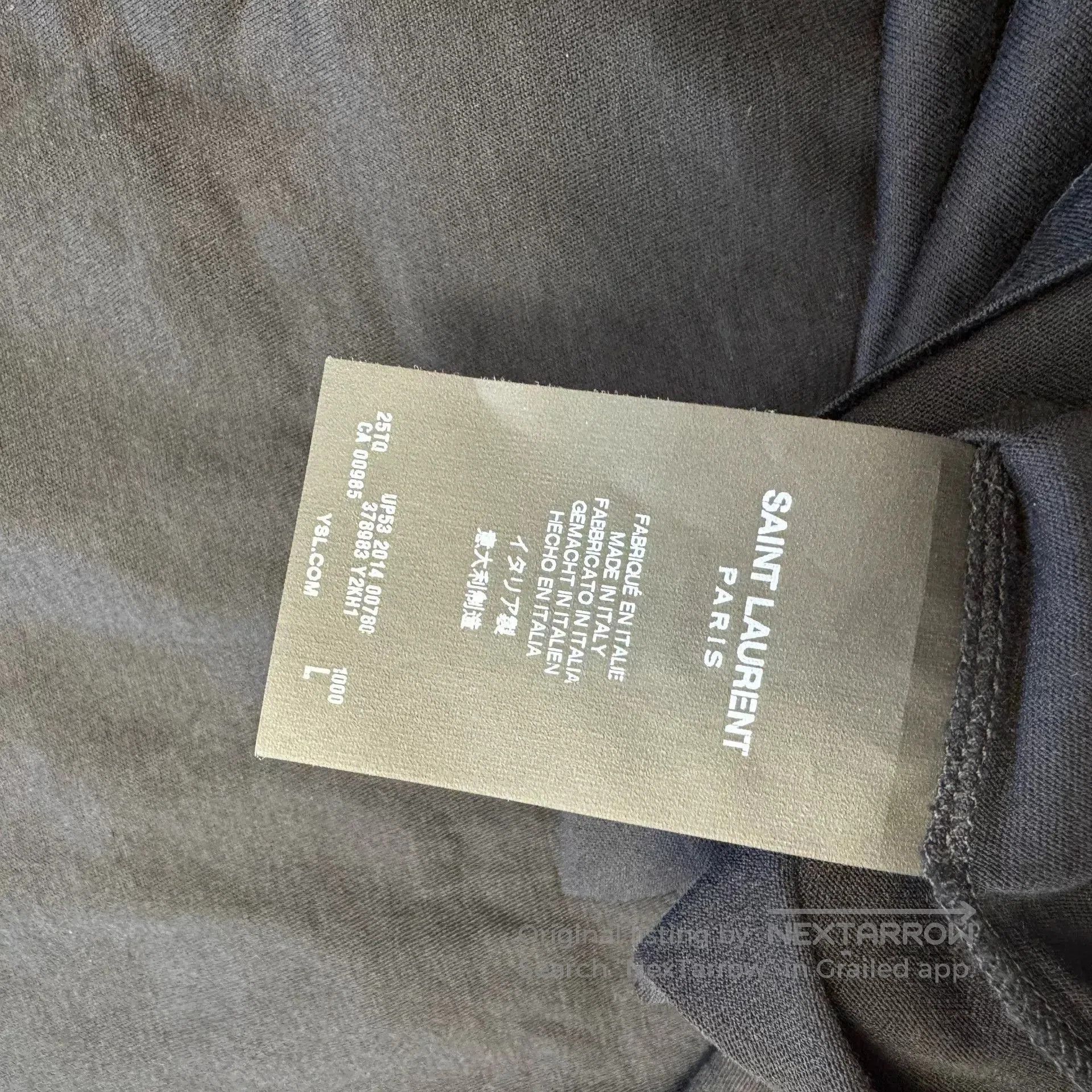 Saint Laurent Paris Saint Laurent Black T. Size US L / EU 52-54 / 3 - 5 Thumbnail