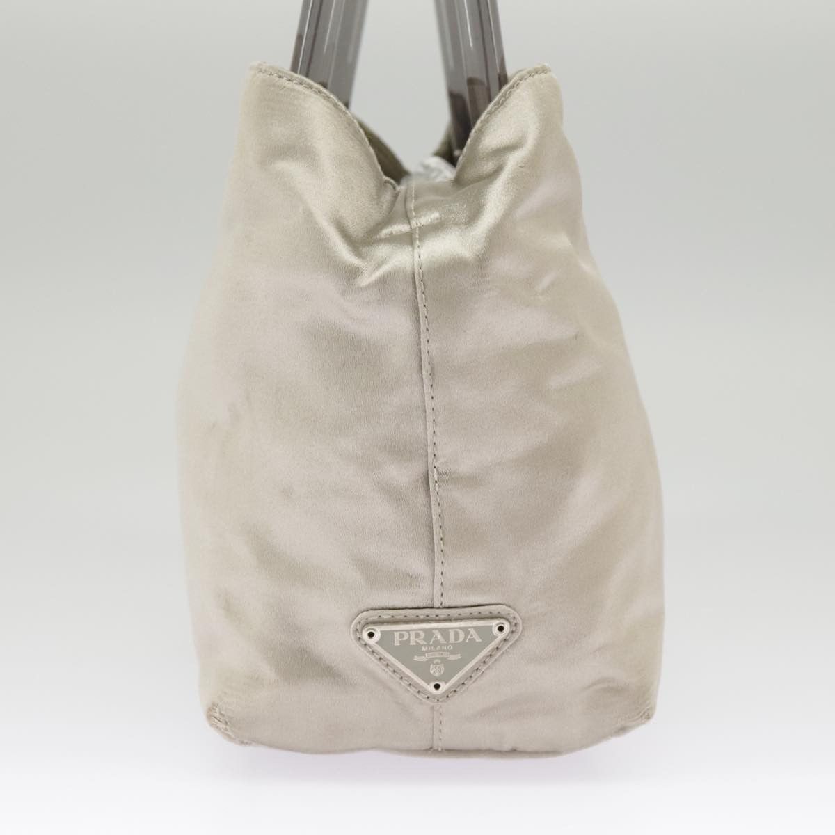 Prada PRADA Tote Bag Satin Plastic Silver Silver Size ONE SIZE - 4 Thumbnail