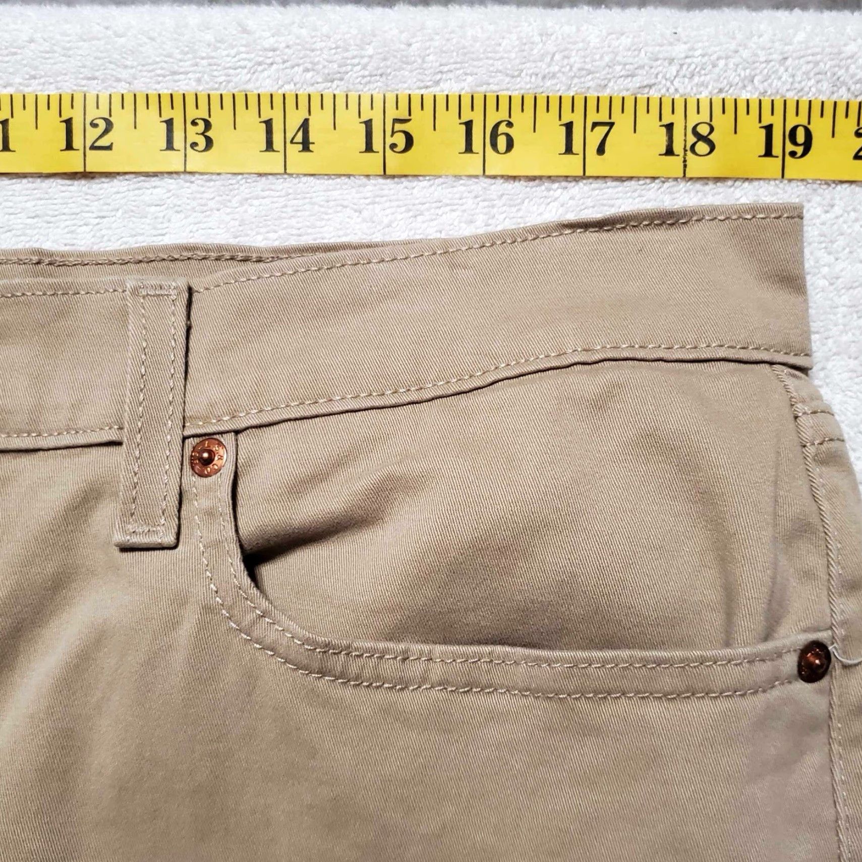 Levi's Levi's Womens Boyfriend Chino Pants Brown 33 38 x 26 Regular Womens Size 24" / US 00 / IT 34 - 5 Thumbnail