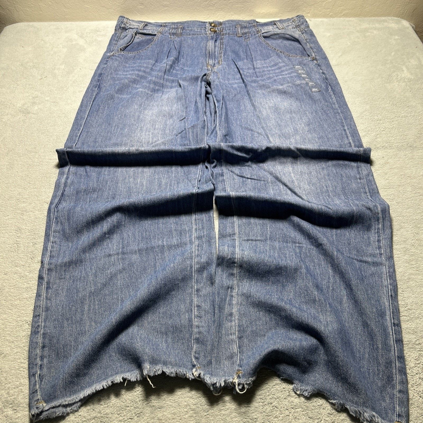 JNCO Deadstock Beyond Baggy Jeans Womens 20w - 45x33 Raw Hem Wide Size 42" / US 20 - 2 Thumbnail