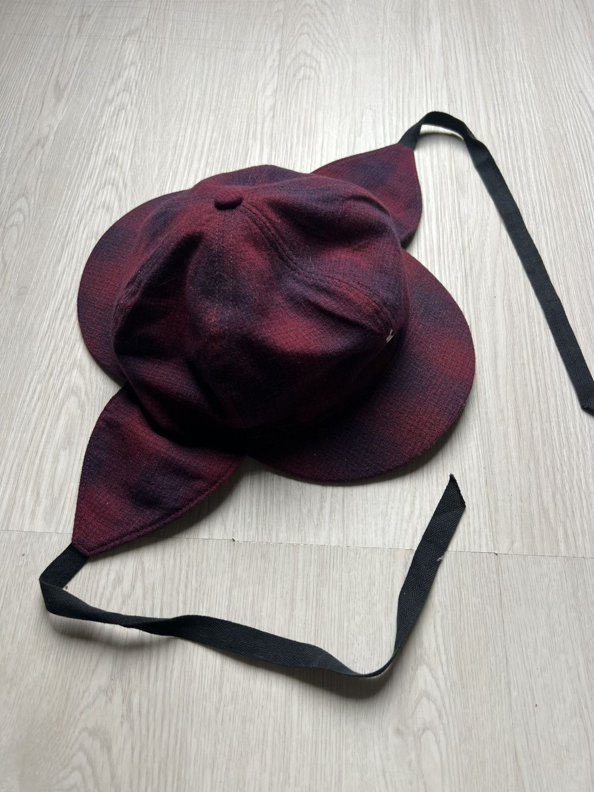 General Research Mountain Research Red Plaid Wool Hunting Hat Size ONE SIZE - 2 Thumbnail