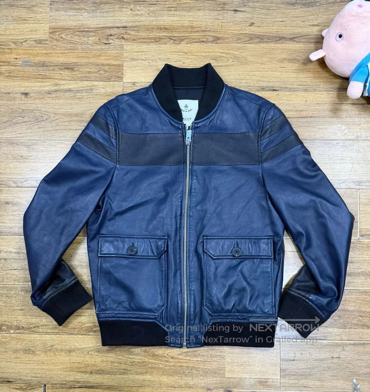 Bally BALLY Men's Casual Leather Jacket. Size US XXL / EU 58 / 5 - 1 Thumbnail