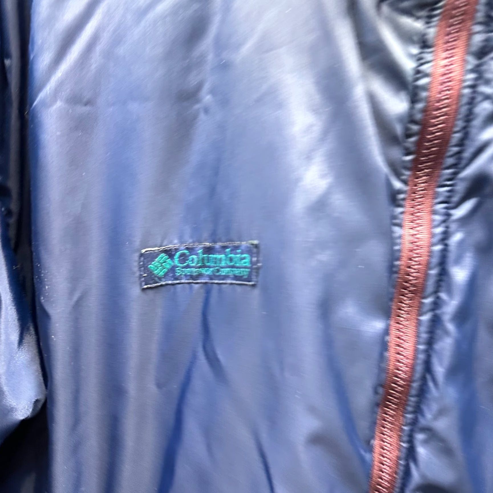 Vintage VINTAGE Columbia Jacket Men Bomber Reversible Winter Coat Short Zip Regular Purple, Navy? Large Size US L / EU 52-54 / 3 - 3 Thumbnail