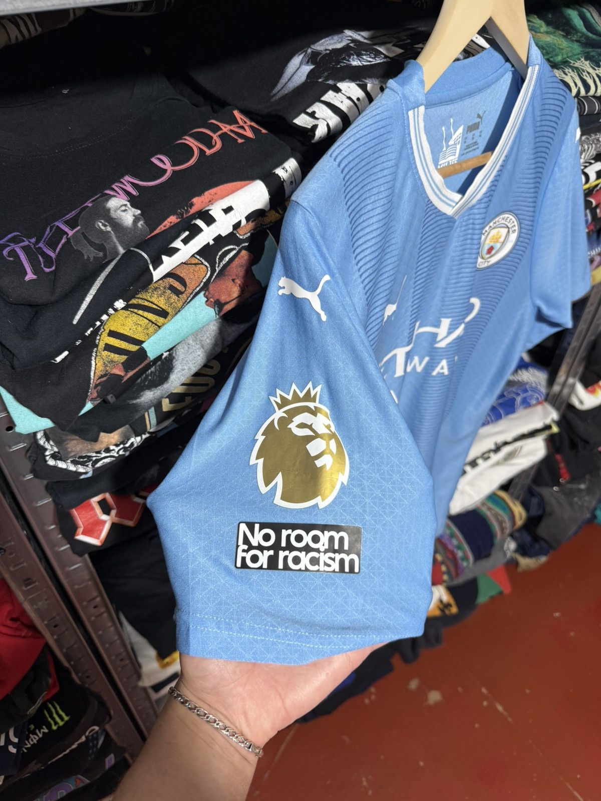 Puma Puma Manchester City 2023 2024 Home Football Soccer Jersey Size US L / EU 52-54 / 3 - 7 Thumbnail