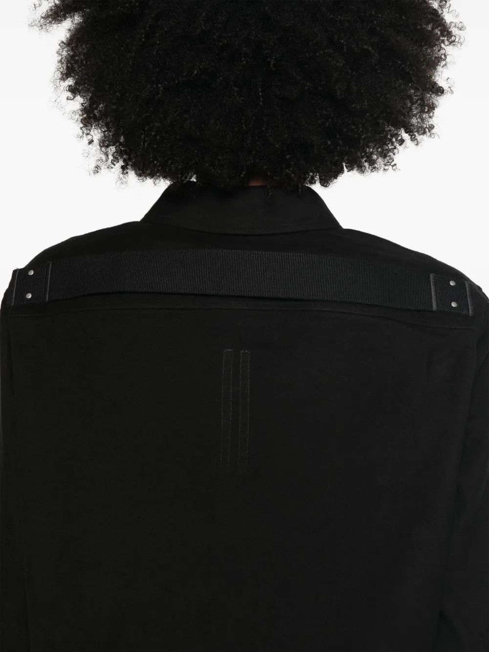 Rick Owens o1y0126 Solid Color Shirt in Black Size M / US 6-8 / IT 42-44 - 3 Thumbnail