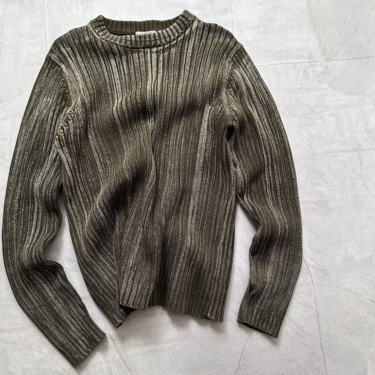 Hysteric Glamour × Undercover Japan Faded LGB Impala Vibe Knit Ribbed Sweater Size US XL / EU 56 / 4 - 2 Thumbnail