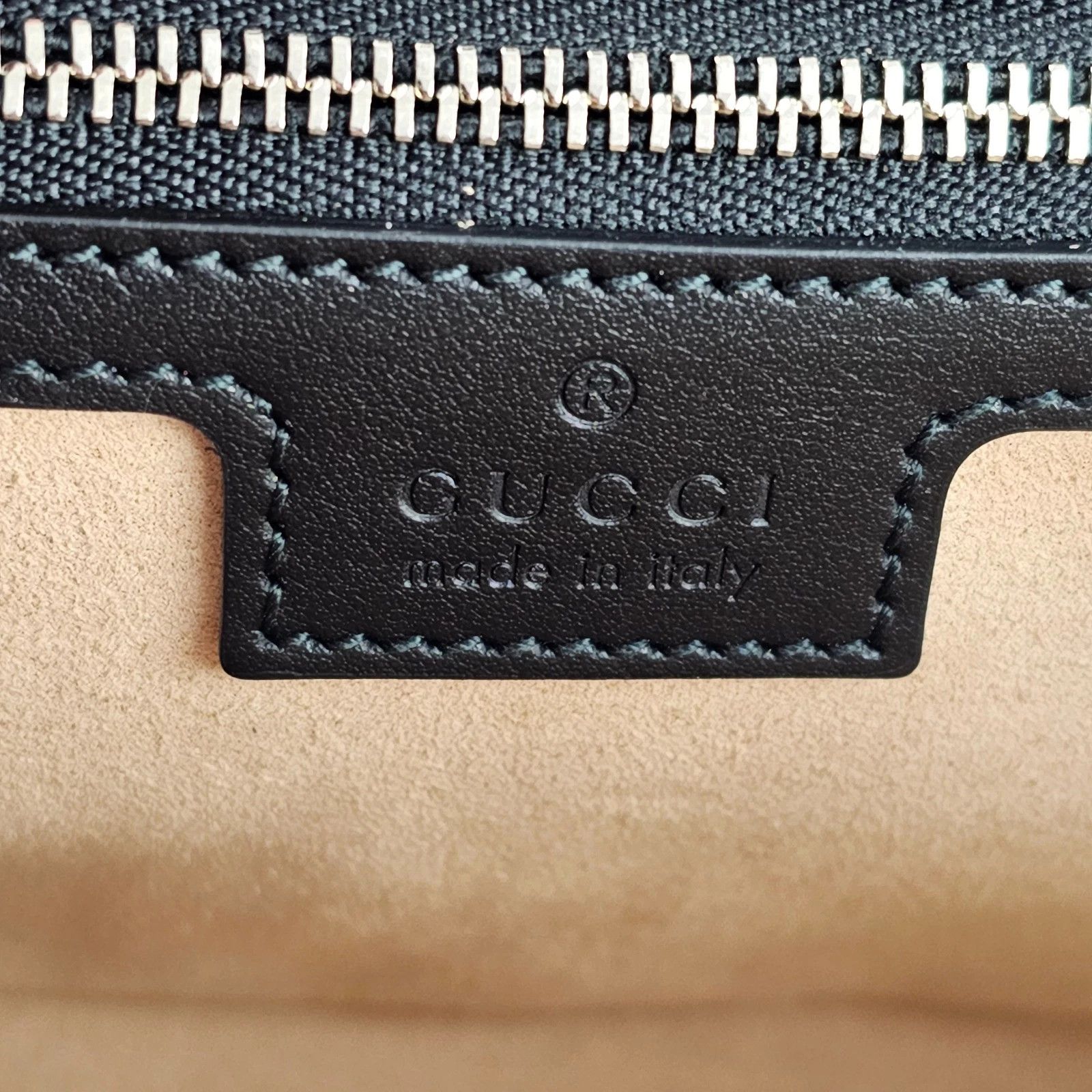 GUCCI GG Marmont Med Black Leather Shoulder Bag New