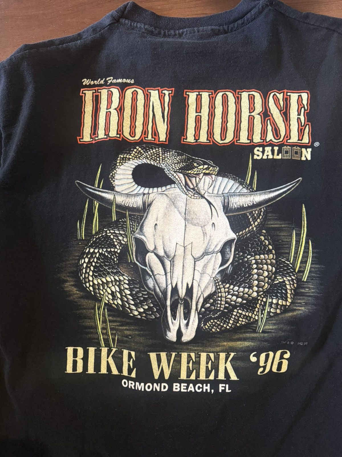 Harley Davidson Harley Davidson iron horse bike week 1996 vintage vtg Size US XL / EU 56 / 4 - 2 Thumbnail
