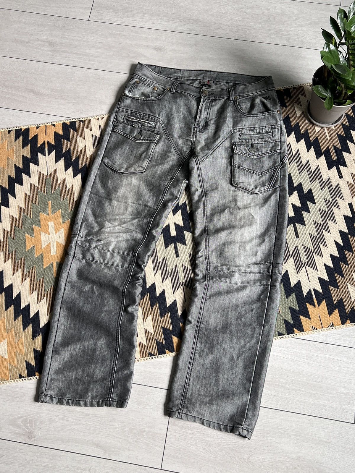 No Fear Vintage No Fear Baggy Y2K Denim Pants Size US 34 / EU 50 - 6 Thumbnail