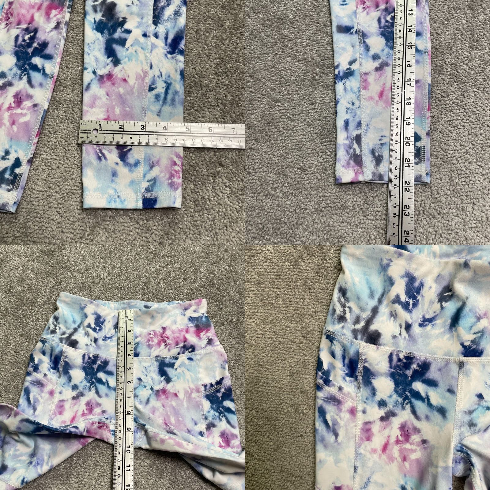 Vintage Gaiam Leggings Womens XS Multi Floral Compression Athletic Activewear Outdoor Athleisure 24x22 Size 26" / US 2 / IT 38 - 8 Thumbnail