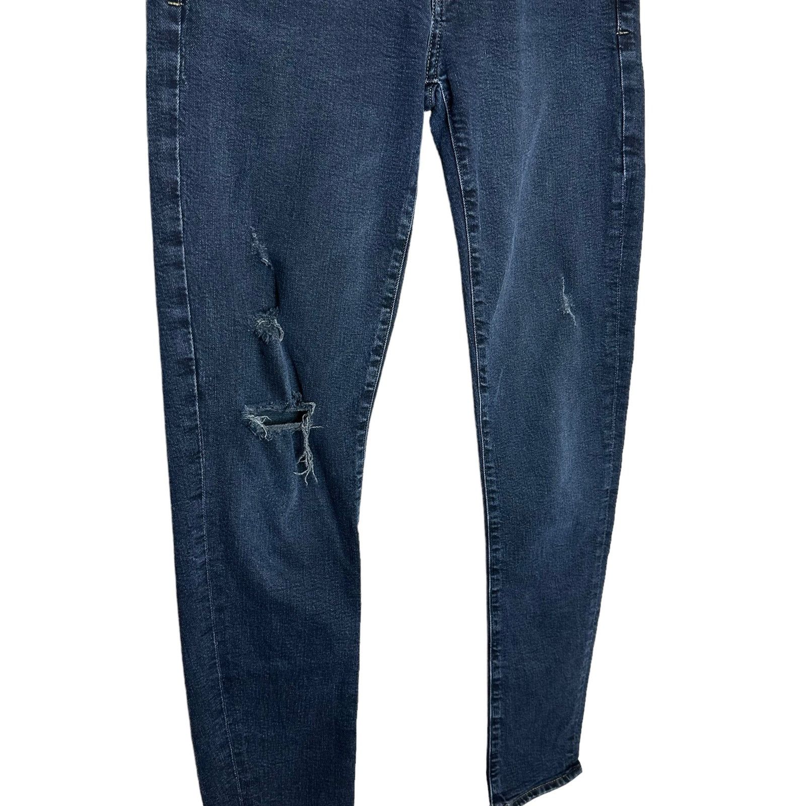Agolde AGOLDE Lara Skinny Low Rise Distressed Ripped Jeans Size 27 Size 27" / US 4 / IT 40 - 5 Thumbnail