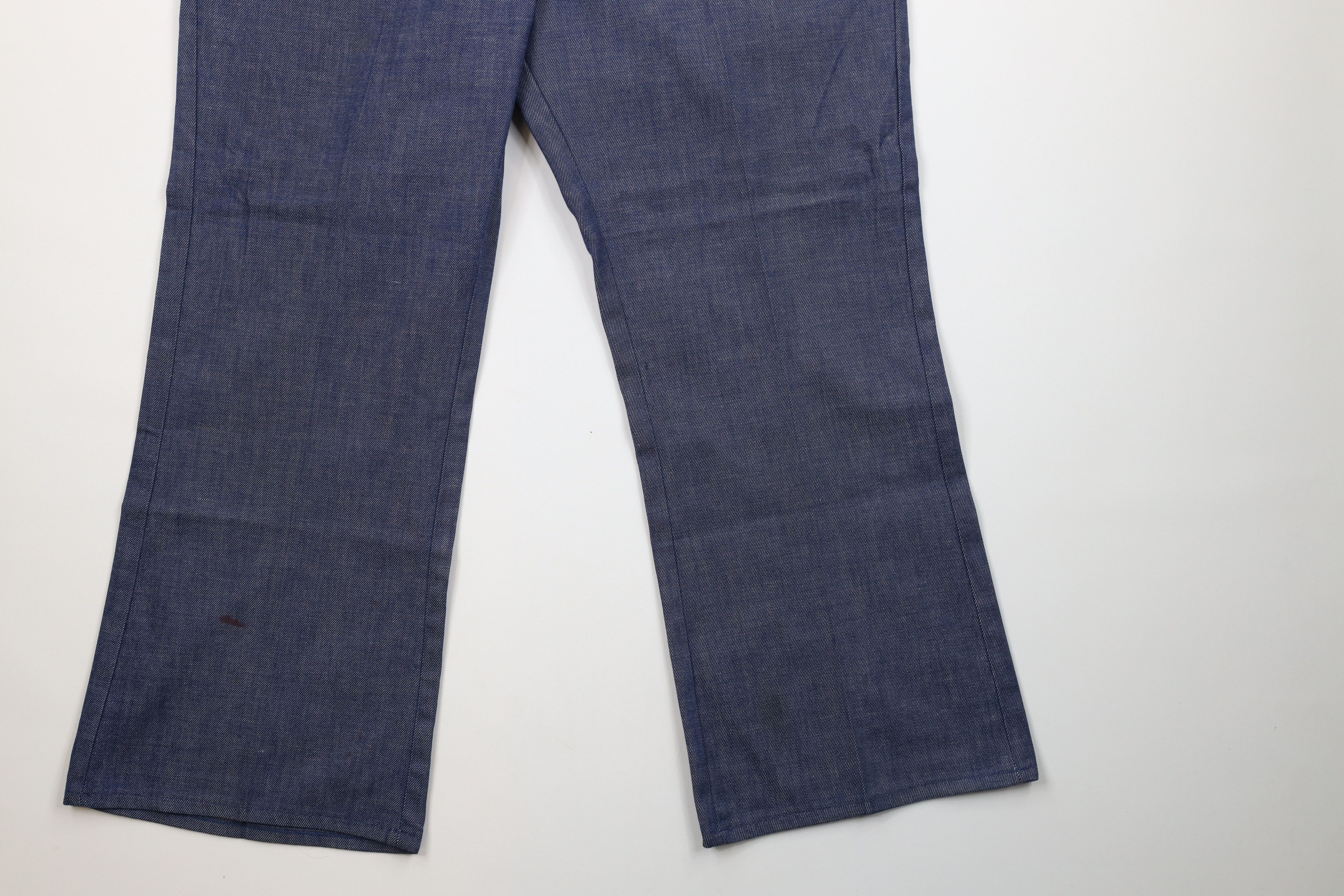 Vintage Vintage 70s Streetwear Wide Leg Bell Bottoms Jeans Blue USA Size US 34 / EU 50 - 4 Thumbnail