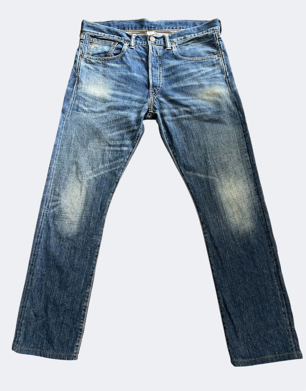 RRL Ralph Lauren Polo Raplh Lauren Double RRL Slim Selvedge Jeans Size US 33 - 1 Thumbnail