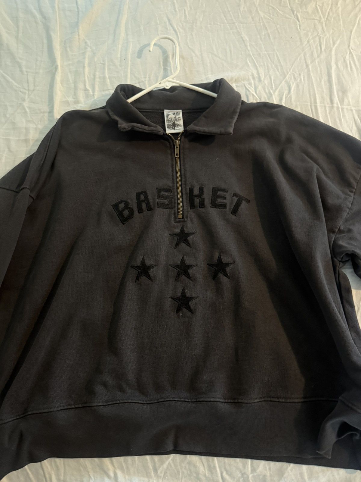 basketcase gallery Basketcase spellout vintage black quarter zip size medium Size US M / EU 48-50 / 2 - 2 Thumbnail