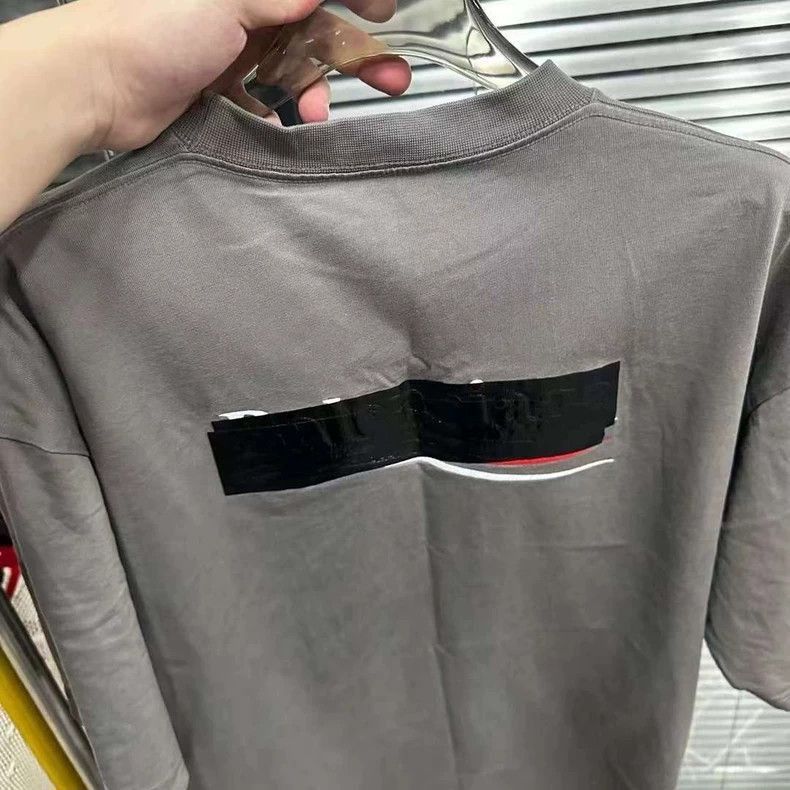 Balenciaga gray short sleeve Balenciaga logo shirt Size US XS / EU 42 / 0 - 4 Thumbnail