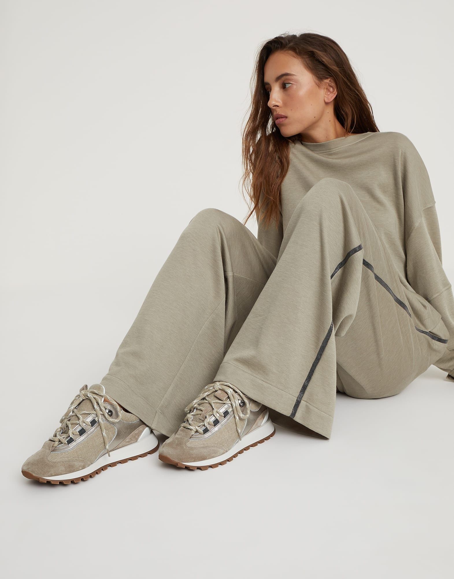 Brunello Cucinelli o1w1db10825 Pair Of Sneakers in Natural Beige Size US 9 / IT 39 - 5 Thumbnail