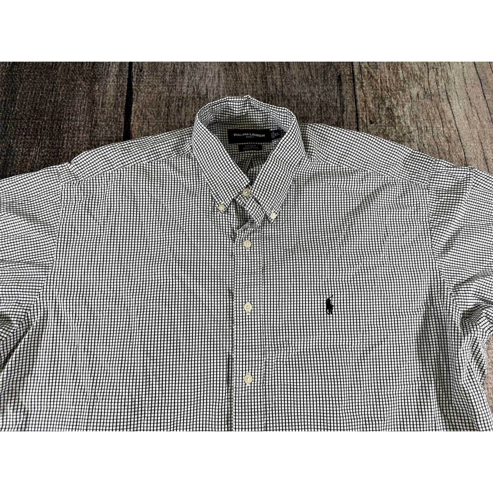 RLX Ralph Lauren Ralph Lauren Golf Polo Shirt Men XL Blue Gingham Tilden Size US XL / EU 56 / 4 - 2 Thumbnail