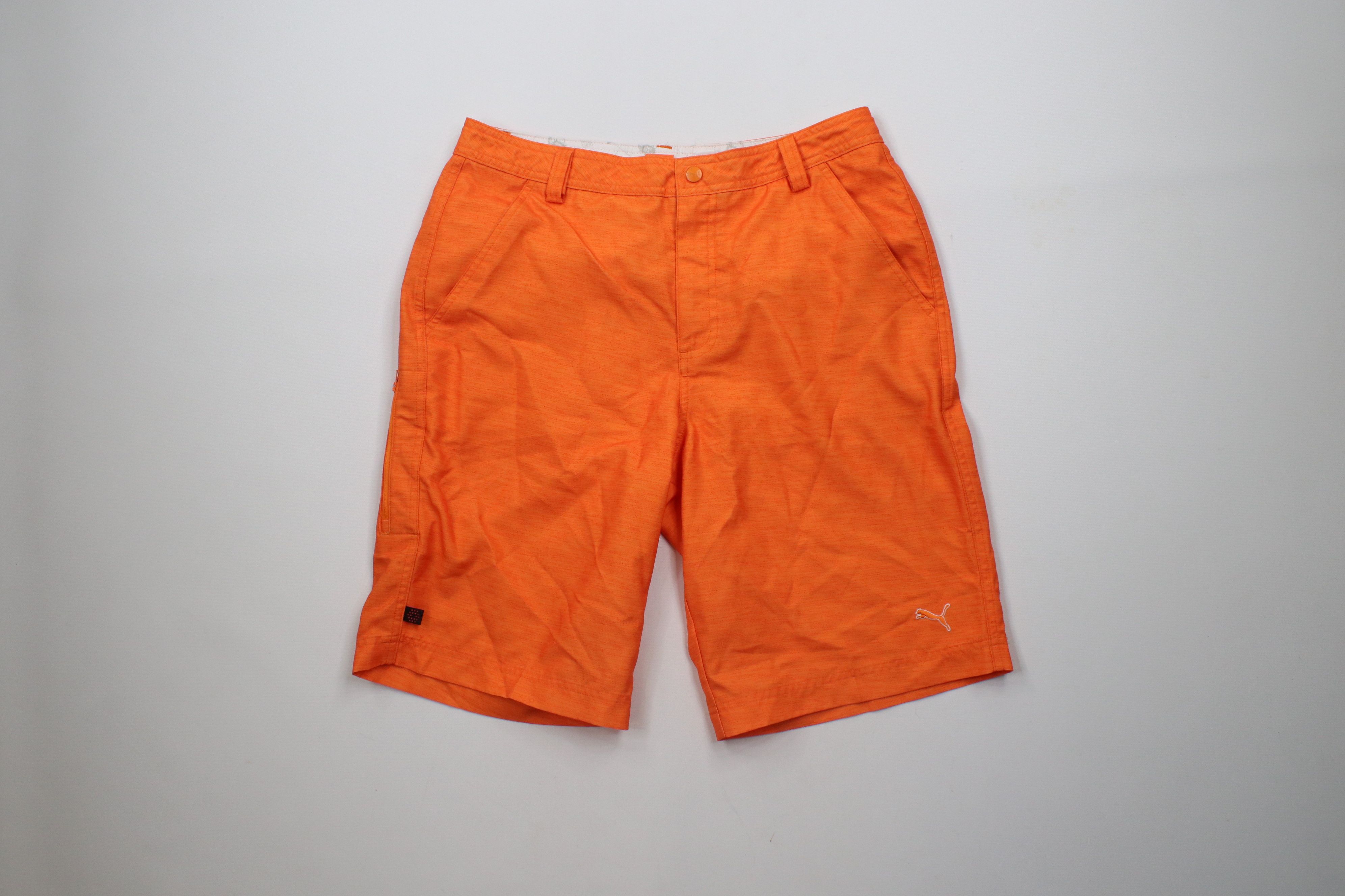 Puma × Vintage Puma Cell Fowler Flat Front Tech Golf Golfing Shorts Orange Size US 32 / EU 48 - 1 Thumbnail