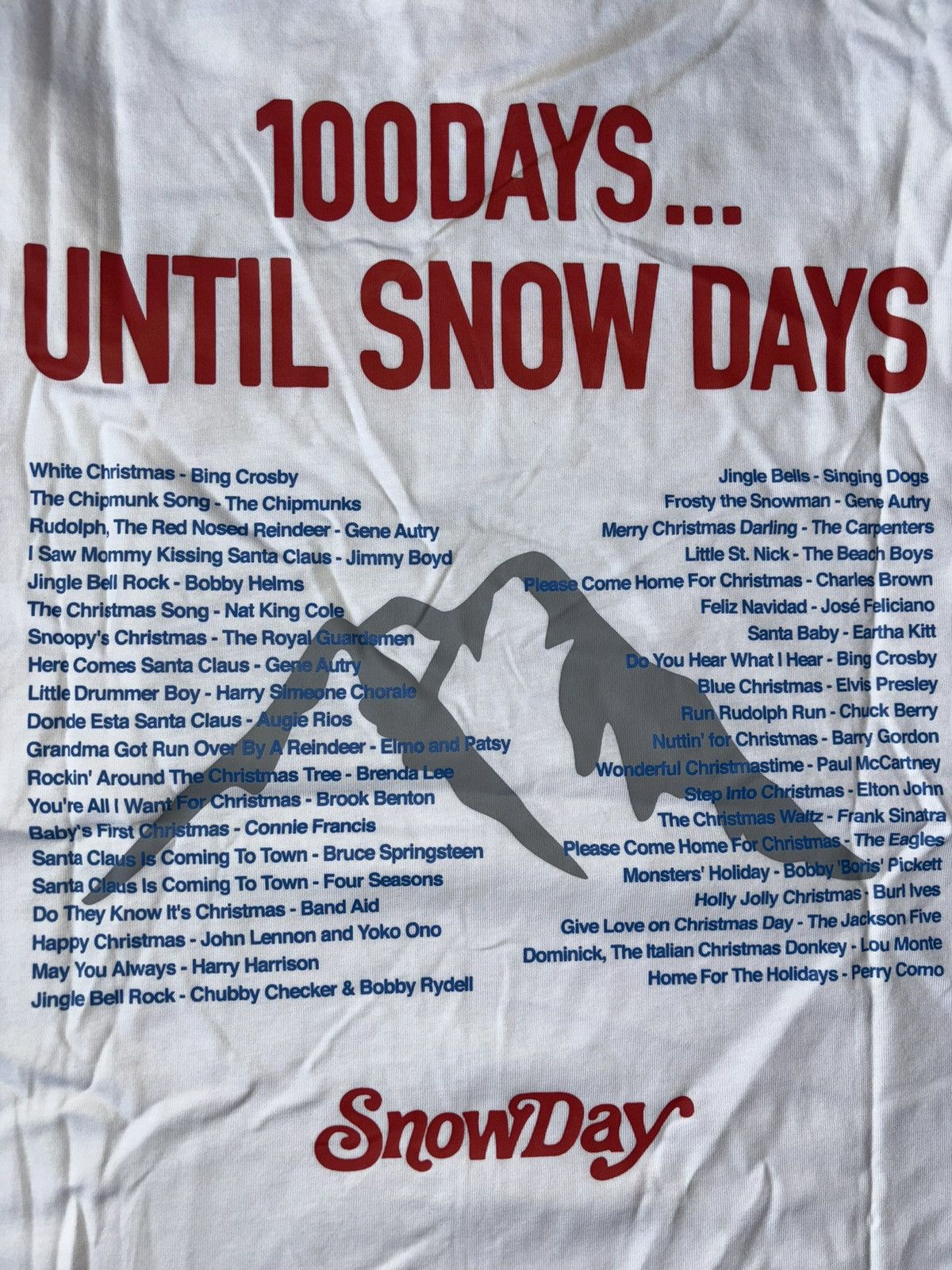 Snowday Snowday 100Days Until Tee White Size US M / EU 48-50 / 2 - 3 Thumbnail