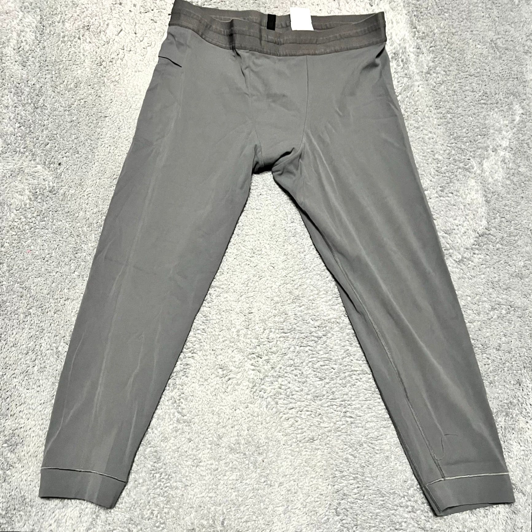 Nike Nike Leggings Mens XXL Infinalon Dri-FIT 3/4 Gray Tight CT1830 Yoga Pants Size US 39 - 2 Thumbnail