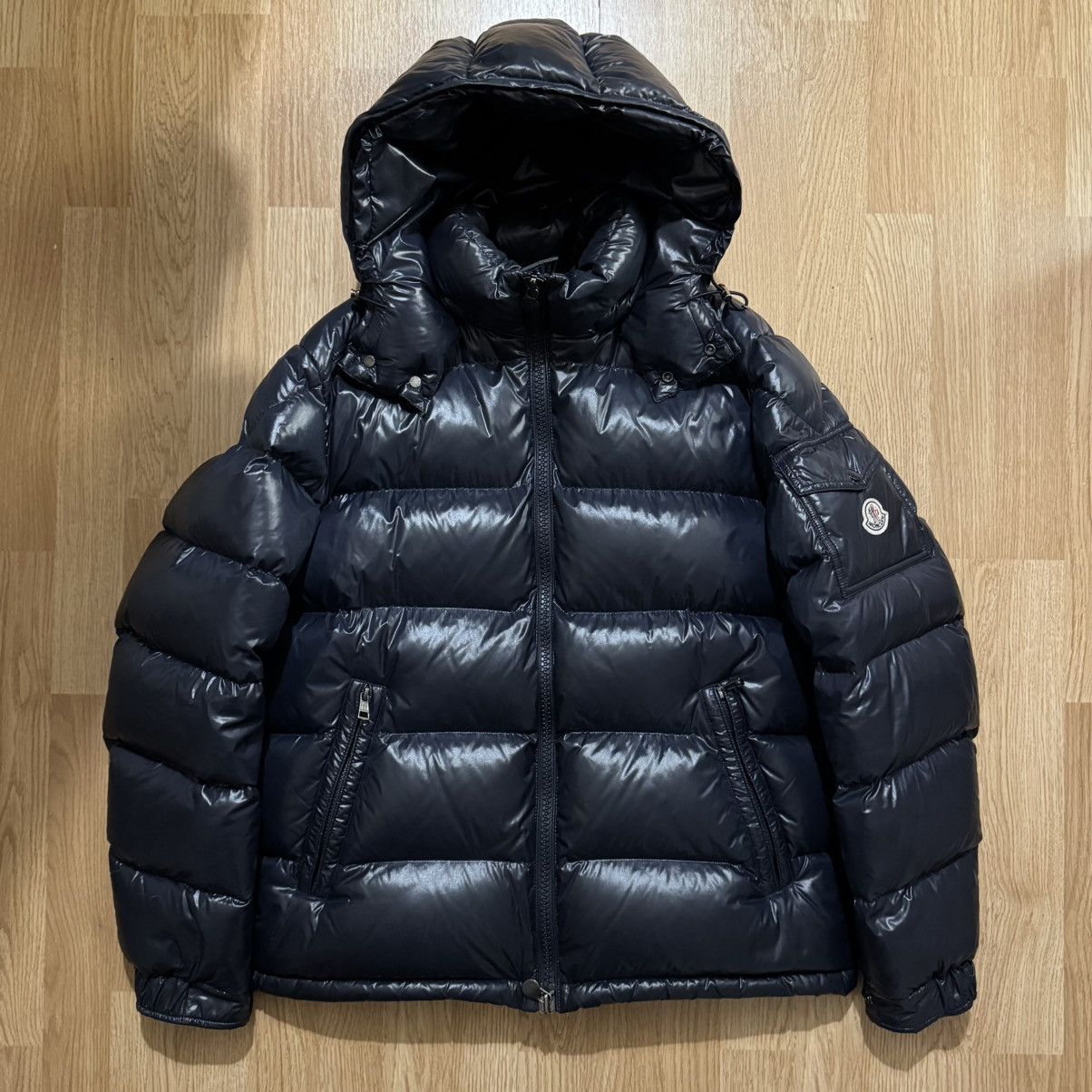 Moncler Moncler Maya Giubotto Navy with Hood Size US L / EU 52-54 / 3 - 1 Thumbnail