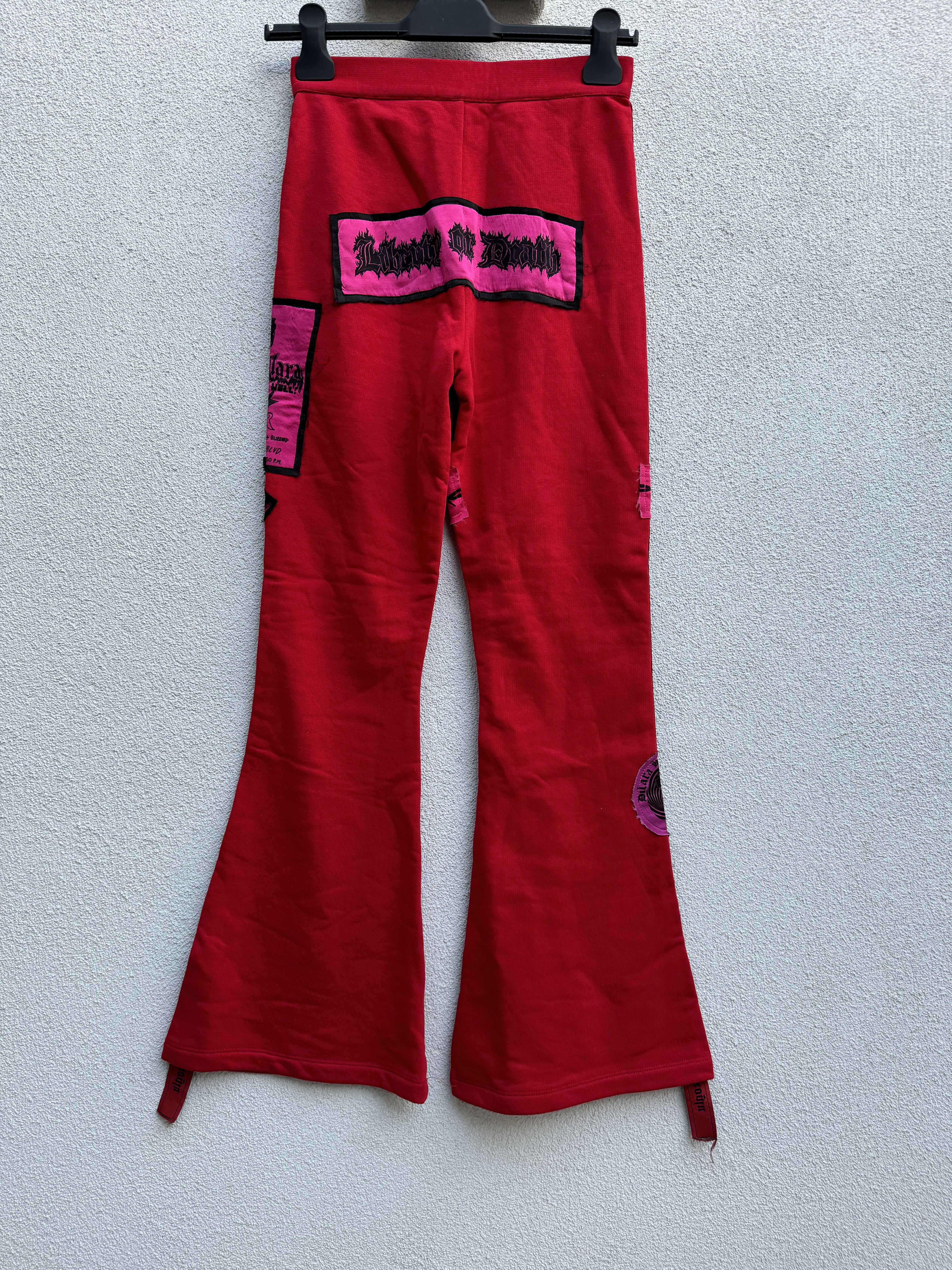 Dilara Findikoglu Dilara Findikoglu Women's Red DARK ANGEL JOGGERS Size 27" / US 4 / IT 40 - 3 Thumbnail