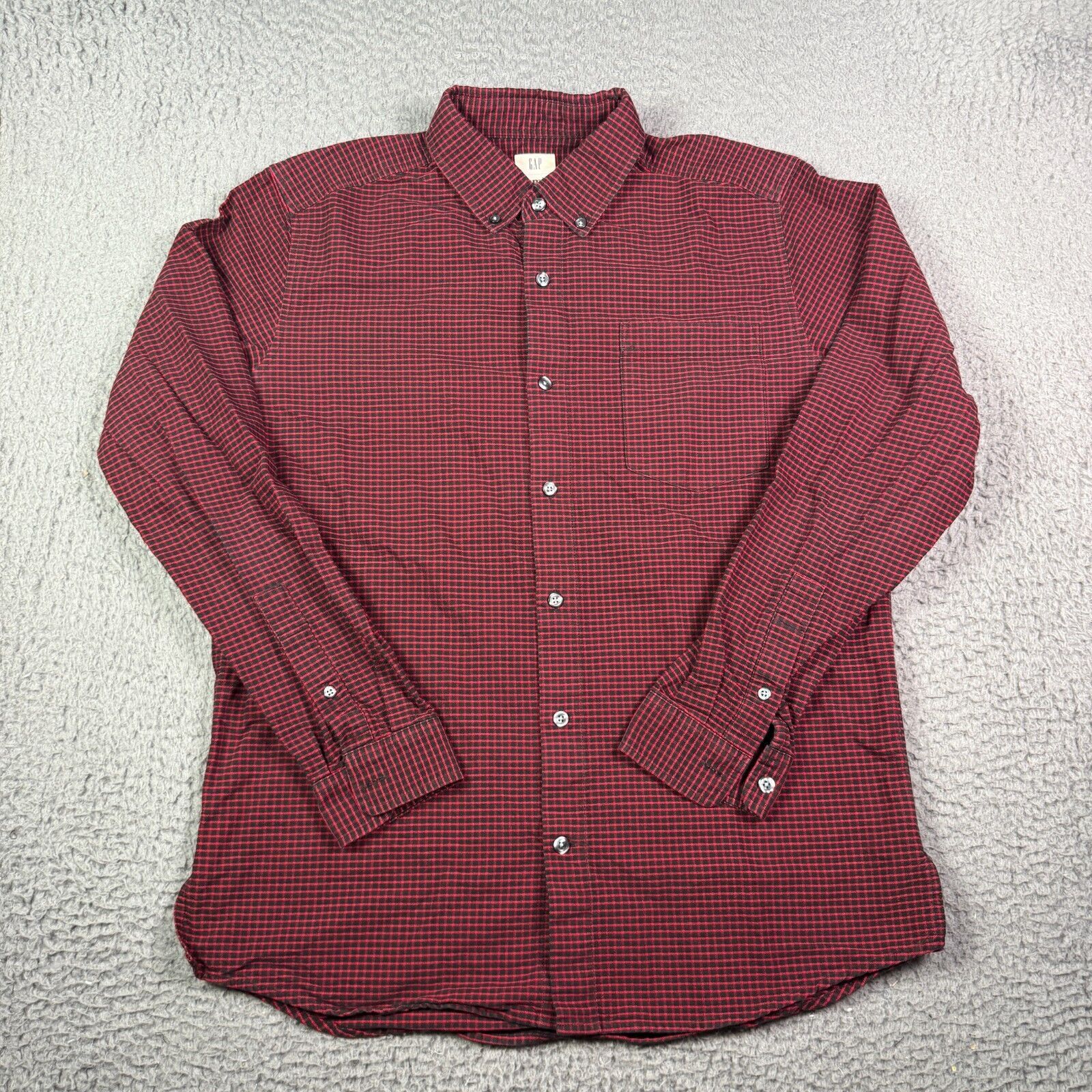 AMI × Gap Gap AMI Alexander Mattiussi Shirt Mens S Red Black Plaid Size US S / EU 44-46 / 1 - 2 Thumbnail