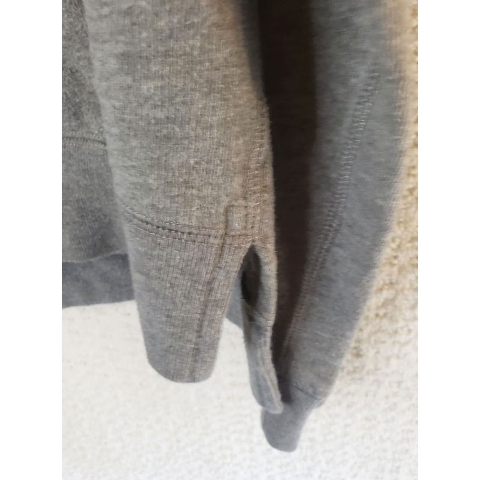 Polo Ralph Lauren Polo Ralph Lauren Hoodie Women's M Grey Jersey Zip Up Pockets Loose Fit Full Zip No Drawstring Size M / US 6-8 / IT 42-44 - 7 Thumbnail