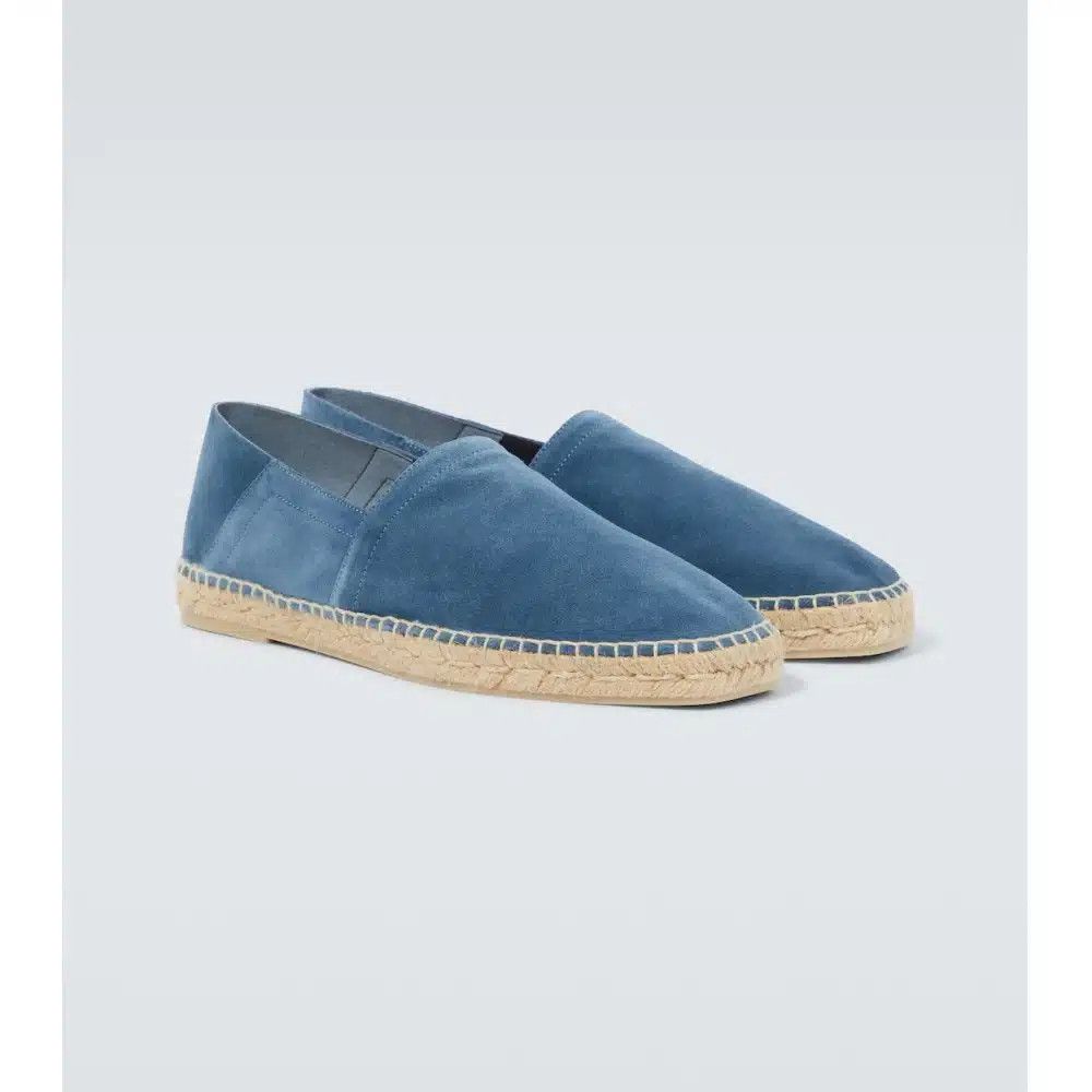 Tom Ford o1loc1c0725 J1165 Size: 8 TF / Barnes Suede Espadrilles Blue Size US 8 / EU 41 - 2 Thumbnail