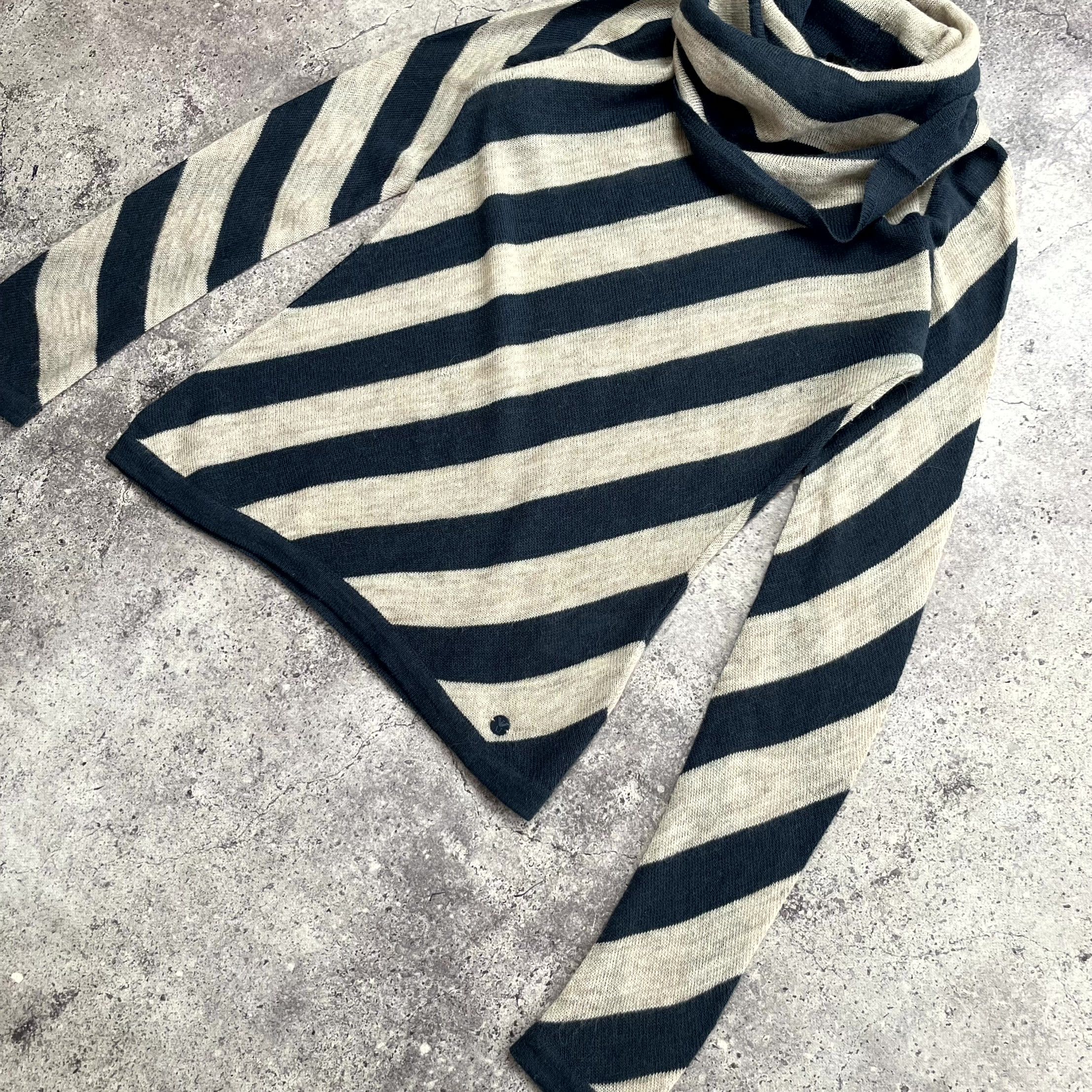 Armani Y2K Armani Turtleneck Striped Biege Sweater Size M Size M / US 6-8 / IT 42-44 - 2 Thumbnail