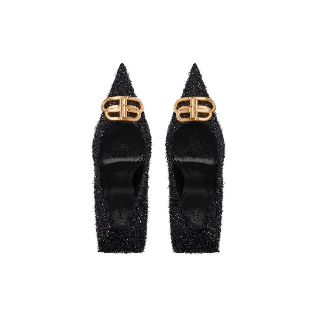 Balenciaga o1la1rc1a1225 Square Knife BB 110mm Pumps in Black Size US 11 / IT 41 - 5 Thumbnail