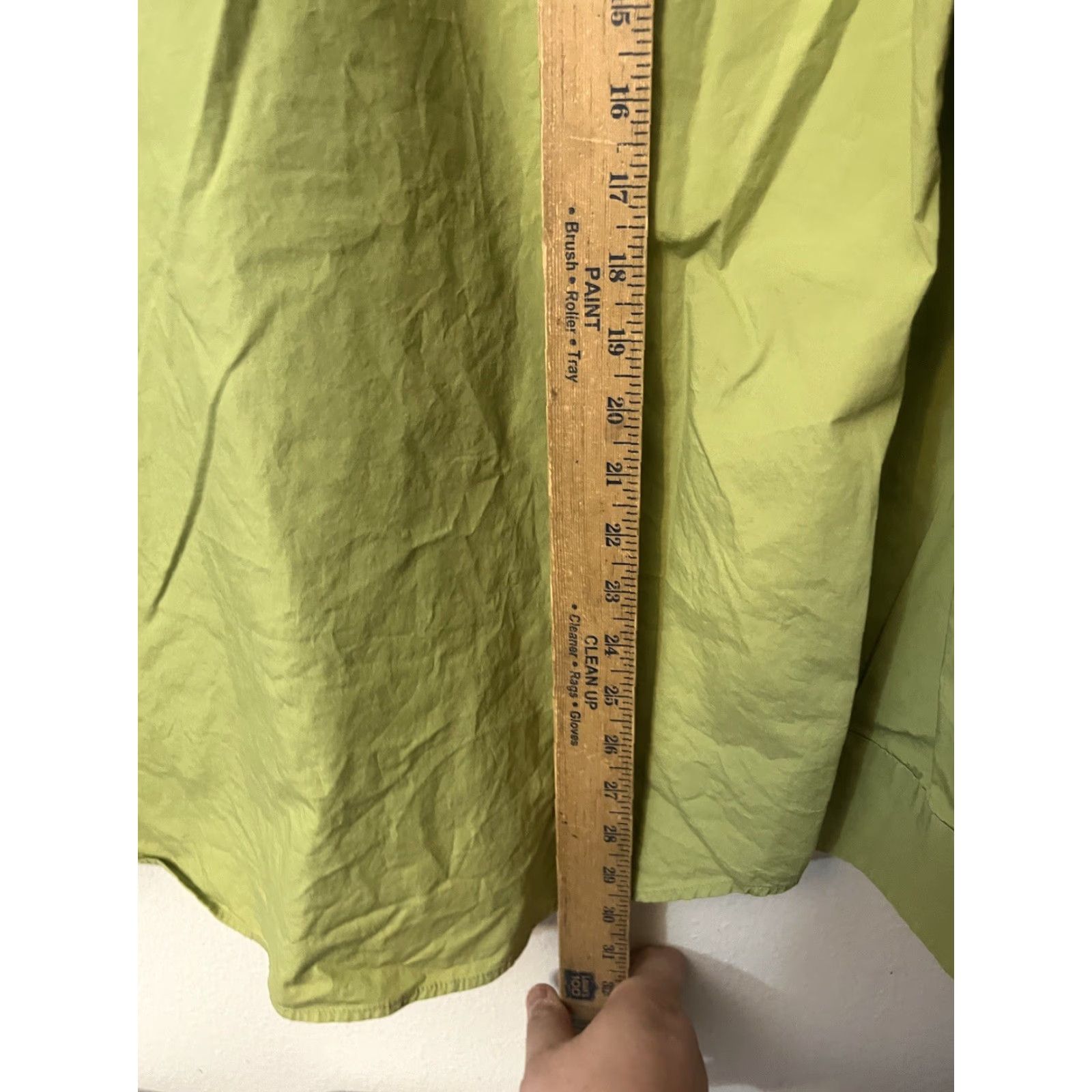 Express Express Button-Up Shirt Men Slim Green Solid M Size Long Sleeve Button Closure Size US M / EU 48-50 / 2 - 4 Thumbnail