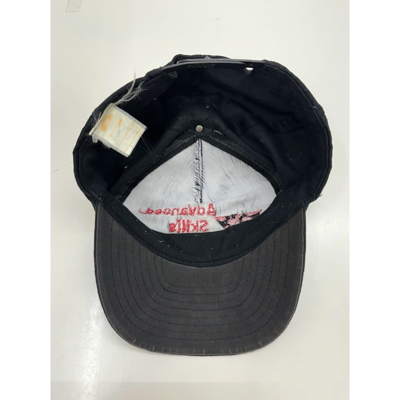 Vintage Nissin Cap Snapback Hat Black Advanced Skills Center Adjustable Cap Men One Size Canvas Size ONE SIZE - 3 Thumbnail