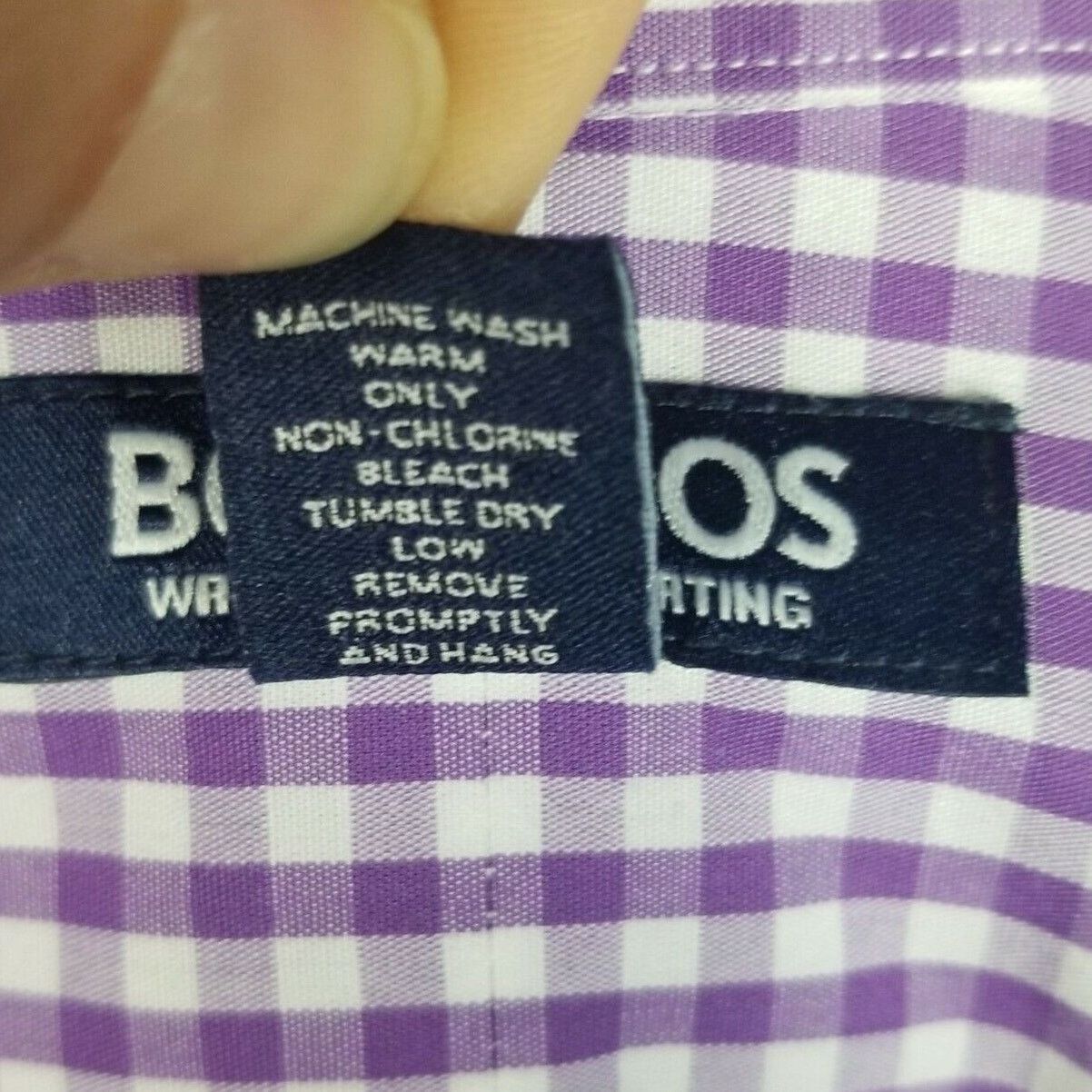 Bonobos Bonobos Mens Wrinkle-Free Gingham Dress Shirt Sz 34 Career Size US M / EU 48-50 / 2 - 5 Thumbnail