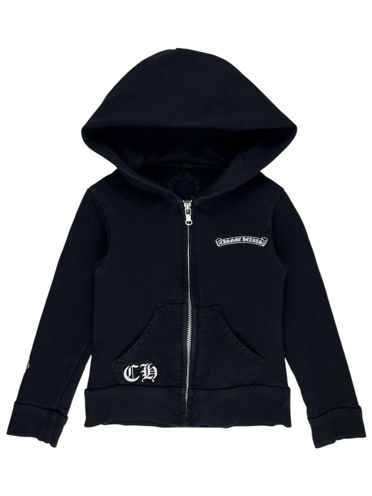 CHROME HEARTS◆ジップアップ パーカー (Aspen 限定) ブラック Chrome Hearts Black Zip Up Hoodie | Grailed